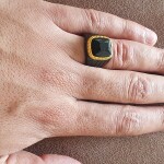 Ring schwarzen gold